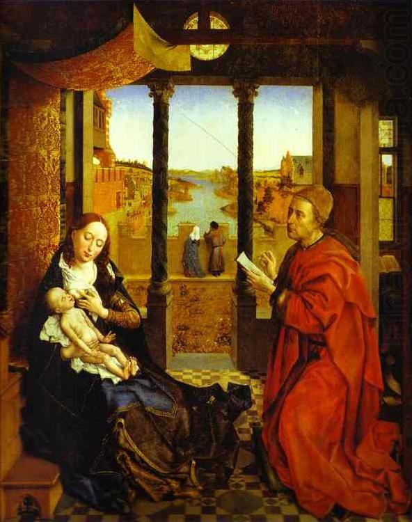 a Portrait of the Virgin Mary, known as St. Luke Madonna, Rogier van der Weyden